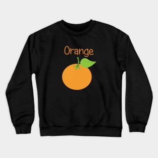 Orange Crewneck Sweatshirt